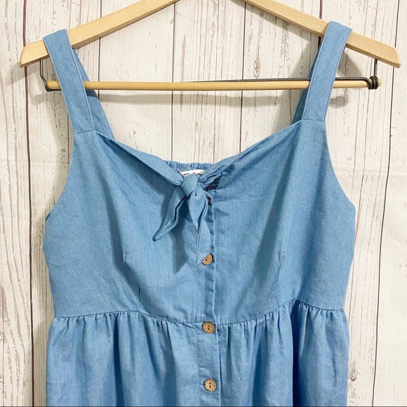 PATPAT Chambray Button Down Dress Medium - Picture 4 of 8